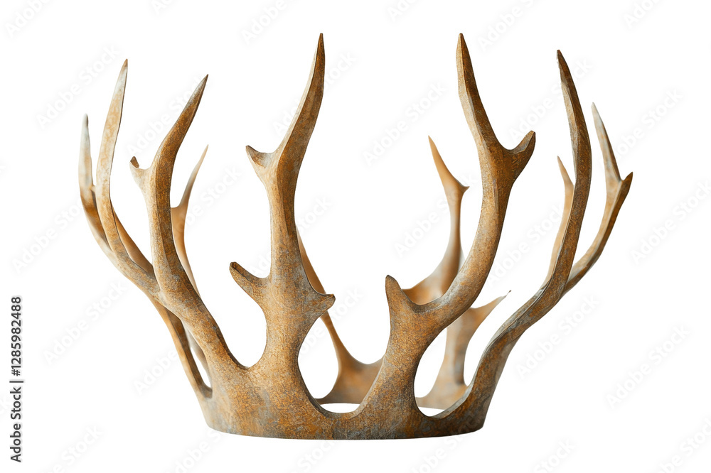 Fototapeta premium Artistic antler crown display studio product image creative