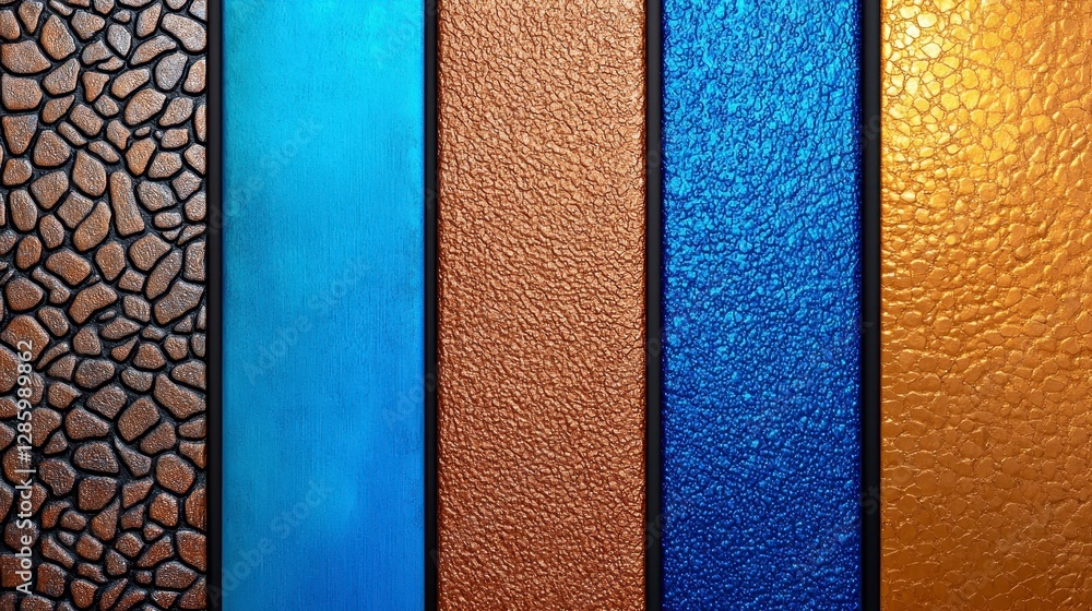 Fototapeta premium Closeup of a wall showcasing an array of vibrant colors blending in unique artistic expression