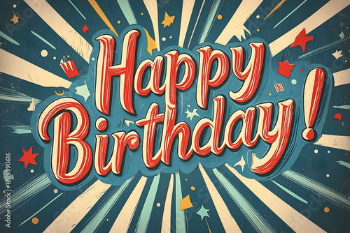 Colorful Festive Birthday Greeting