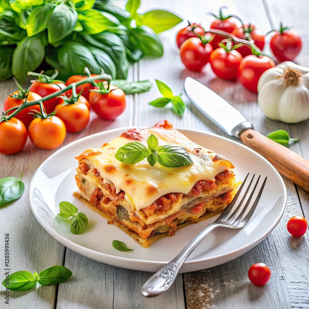 Delicious Lasagna Slice Ready to Eat Delicious Lasagna Slice Ready to Eat