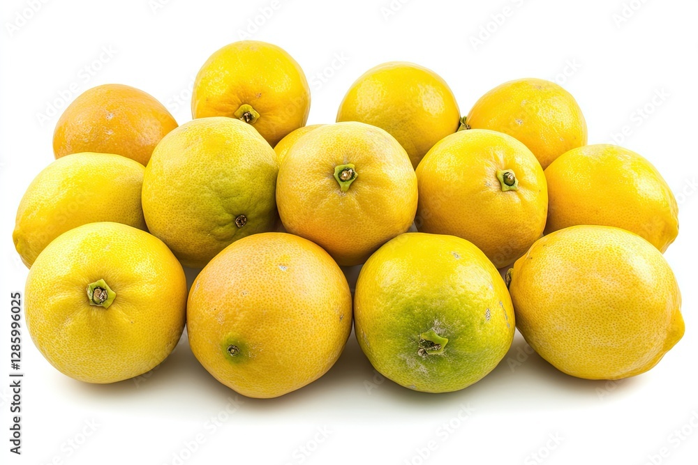 Ultra Quality Image of Freshly Picked Juicy Lemons From the Farm Isolated on White Background Ultra Quality Image of Freshly Picked Juicy Lemons From the Farm Isolated on White Background