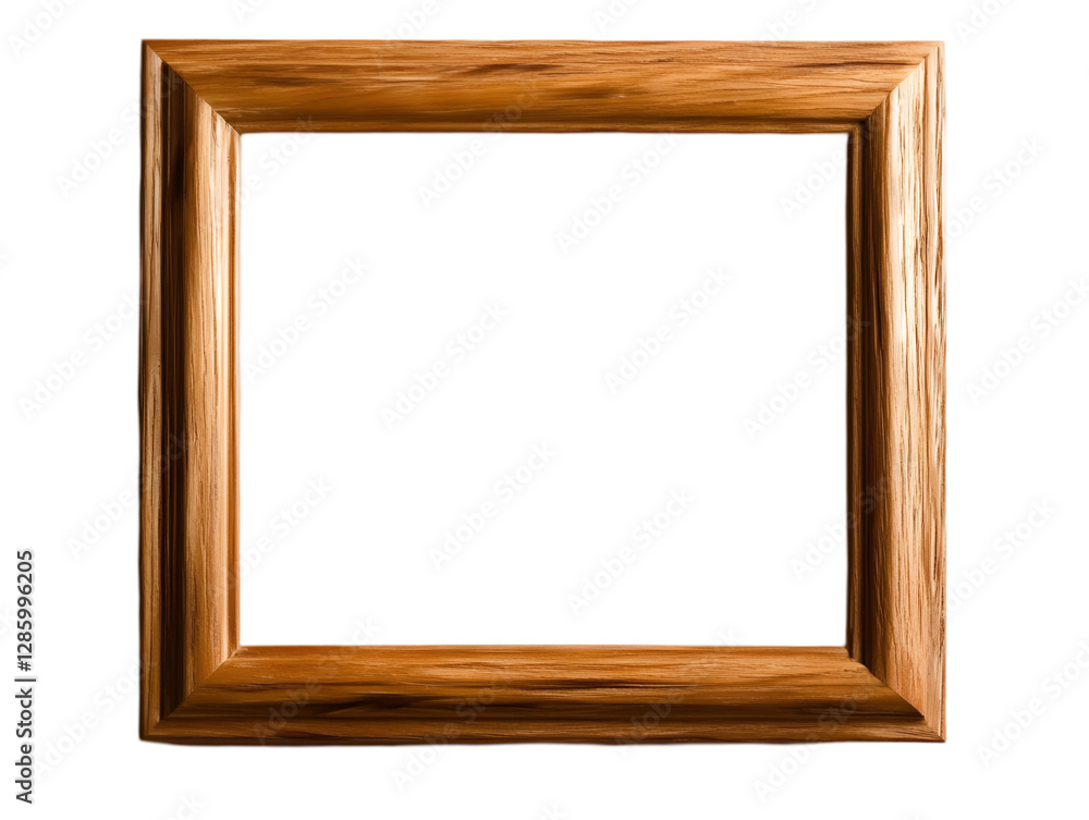 A blank wooden photo frame ready for artwork or memorable photos, perfect for home decor or gallery displays. A blank wooden photo frame ready for artwork or memorable photos, perfect for home decor or gallery displays.
