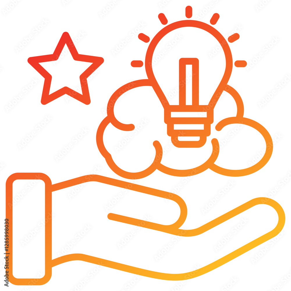 Fototapeta premium Intangible Asset Icon