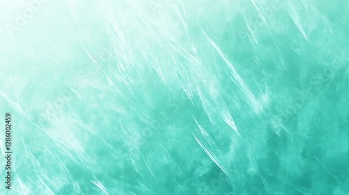 Wallpaper Mural A smooth gradient background blending icy mint green and deep seafoam with a soft frosted texture. Torontodigital.ca