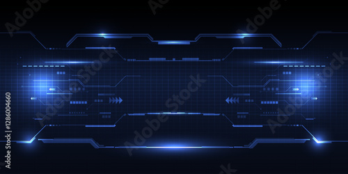 Abstract technology background. Futuristic digital space technology concept.	