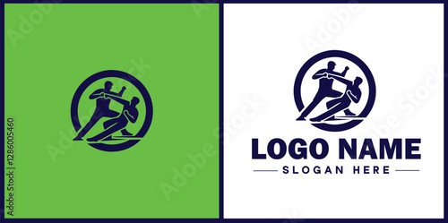 Self-Defense Class icon Martial arts training Personal protection course Combat skills workshop flat logo sign symbol editable vector