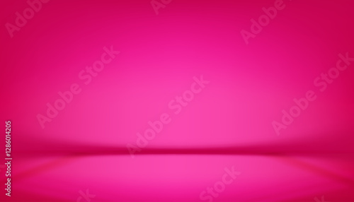 Pink fuchsia Background,Studio background of shadow, light on 3d podium for product design,Summer Abstract background texture of window light effect on Hot pink wall and floor.Vector for Spring