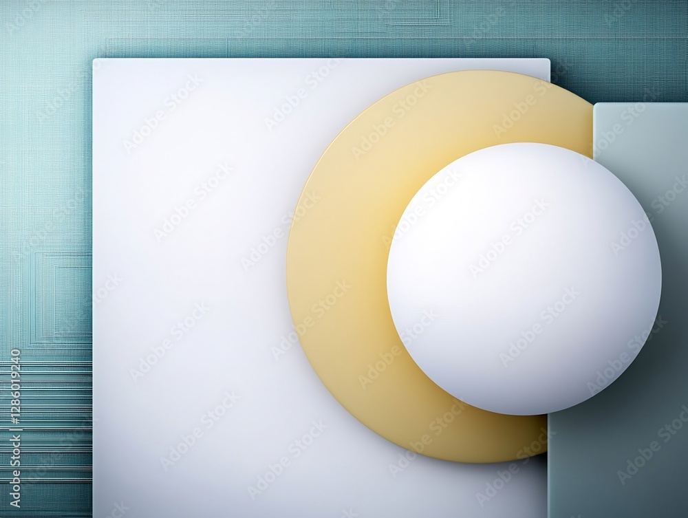 Abstract Geometric Shapes Soft Light Minimalist Design. AI Generated Abstract Geometric Shapes Soft Light Minimalist Design. AI Generated