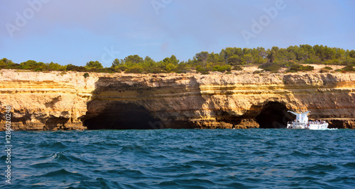 The Algarve Rocks Formation is a unique and stunning natural wonder located in the coastal town of Porches Portugal