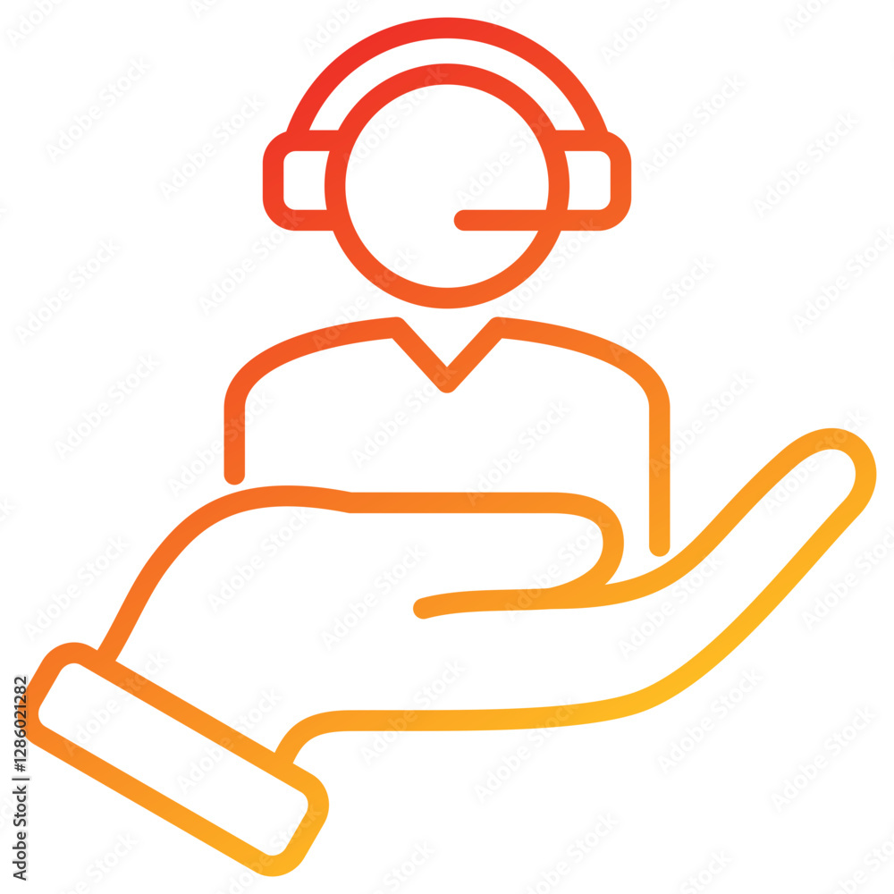 Obraz premium Customer Service Icon