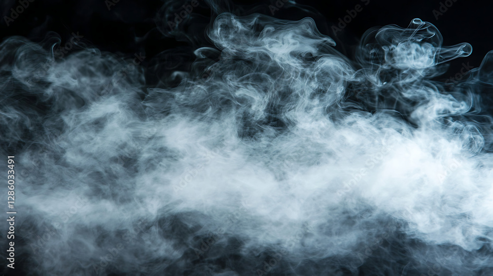 Abstract smoke swirls on black background. Possible use Stock photo for design elements Abstract smoke swirls on black background. Possible use Stock photo for design elements