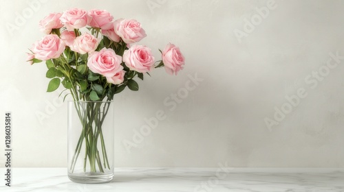 Wallpaper Mural A beautifully painted ceramic vase with intricate floral designs on a wooden table. Torontodigital.ca