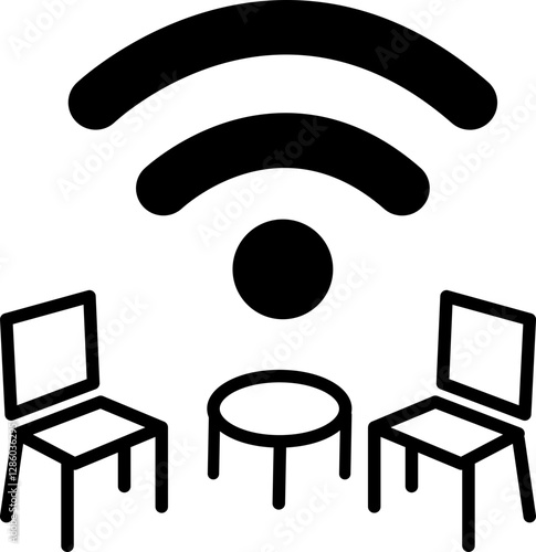 wireless area meetup network icon