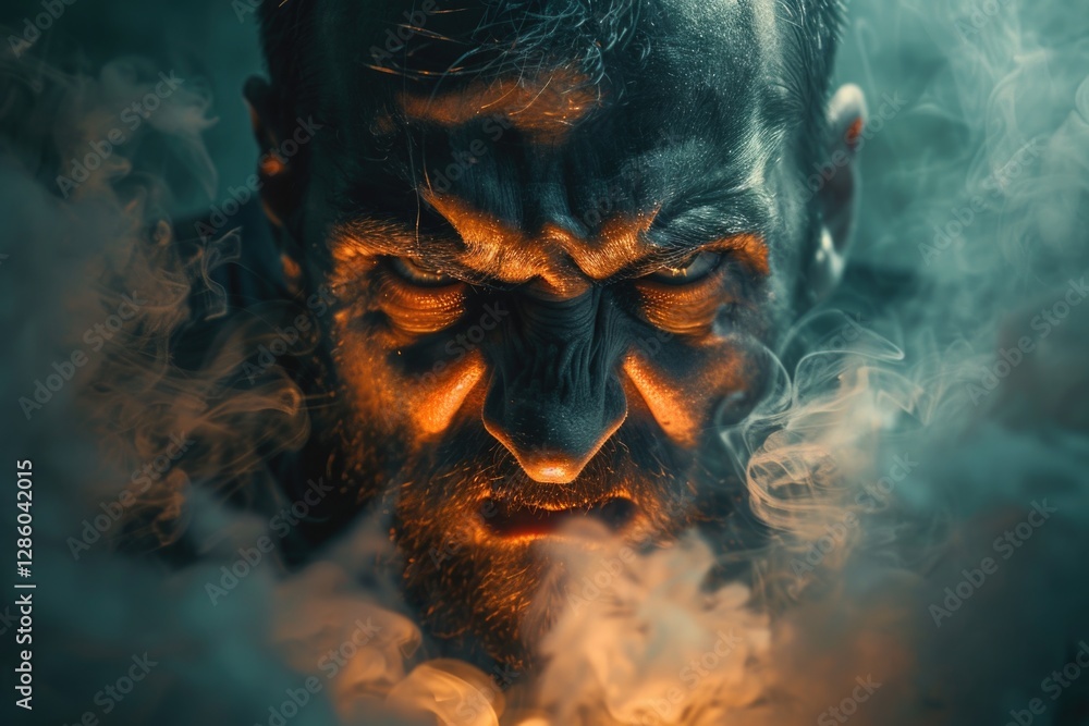 An angry man in the dark An angry man in the dark