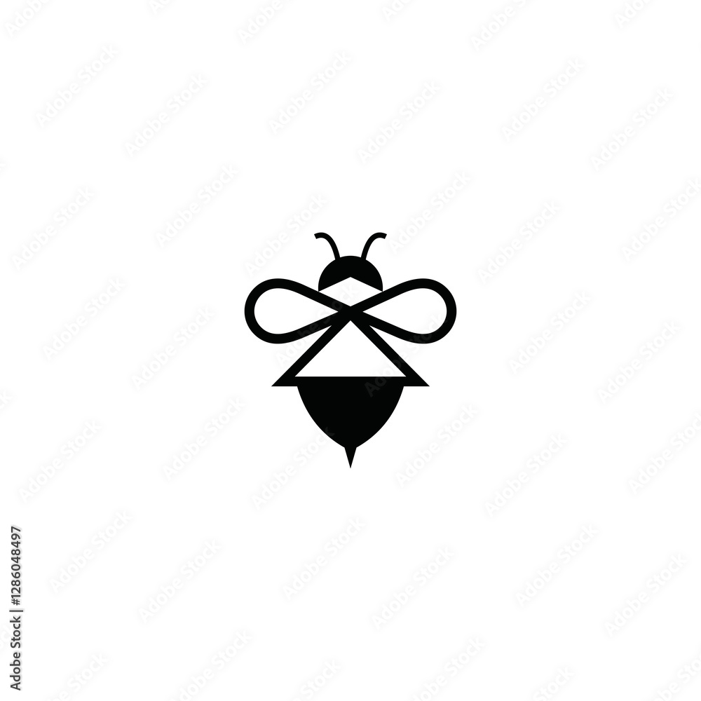 Bee concepts logo design vector graphic abstract template download Bee concepts logo design vector graphic abstract template download