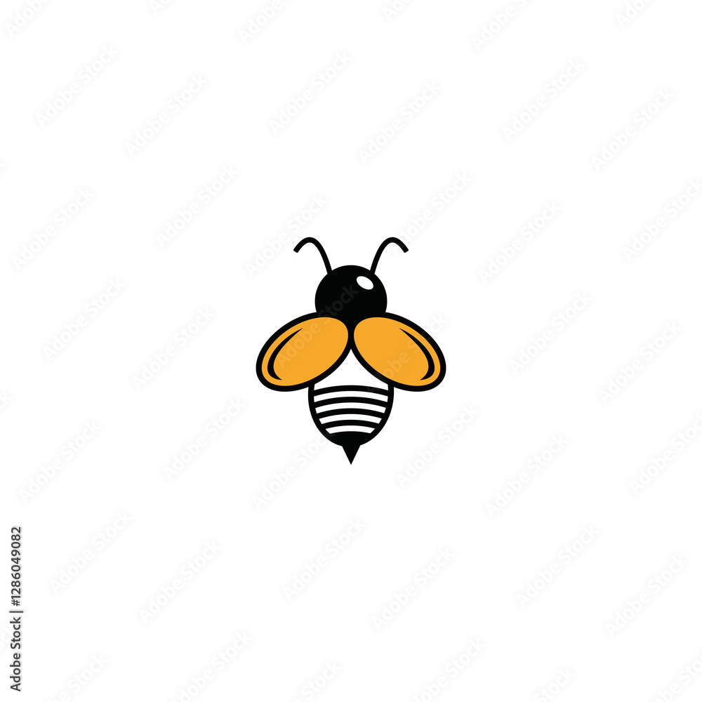 Bee concepts logo design vector graphic abstract template download Bee concepts logo design vector graphic abstract template download