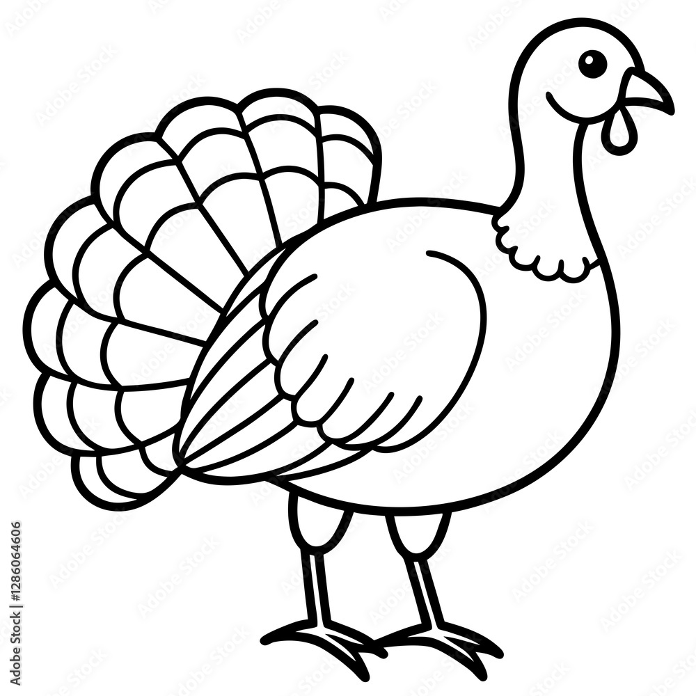 Minimalist Turkey Sketch Minimalist Turkey Sketch