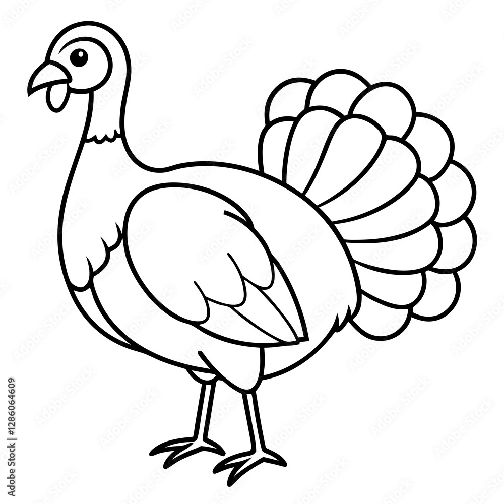 Minimalist Turkey Sketch Minimalist Turkey Sketch
