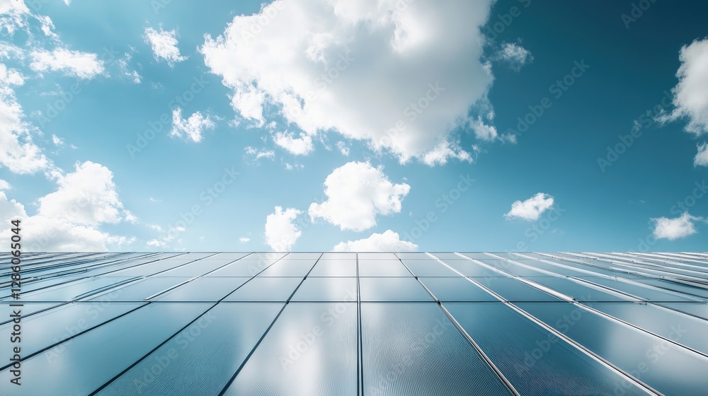 Solar Panels Under a Cloudy Sky, A Sustainable Energy Solution Solar Panels Under a Cloudy Sky, A Sustainable Energy Solution