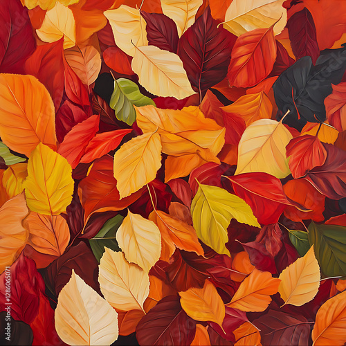 Wallpaper Mural Paper cut spring flowers and leaves Fresh spring nature background. Floral with leaves cut of paper Flower paper style, colorful rose, paper craft floral Torontodigital.ca