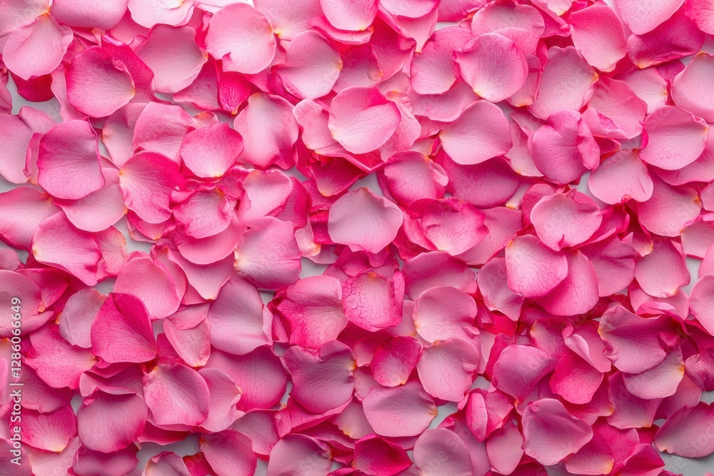 Obraz premium Delicate Pink Rose Petals Spread in a Soft Romantic Background