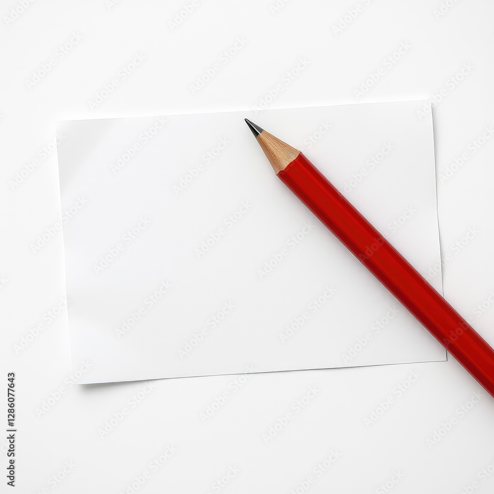Note paper with a push pin, Reminder Note on white Background Note paper with a push pin, Reminder Note on white Background