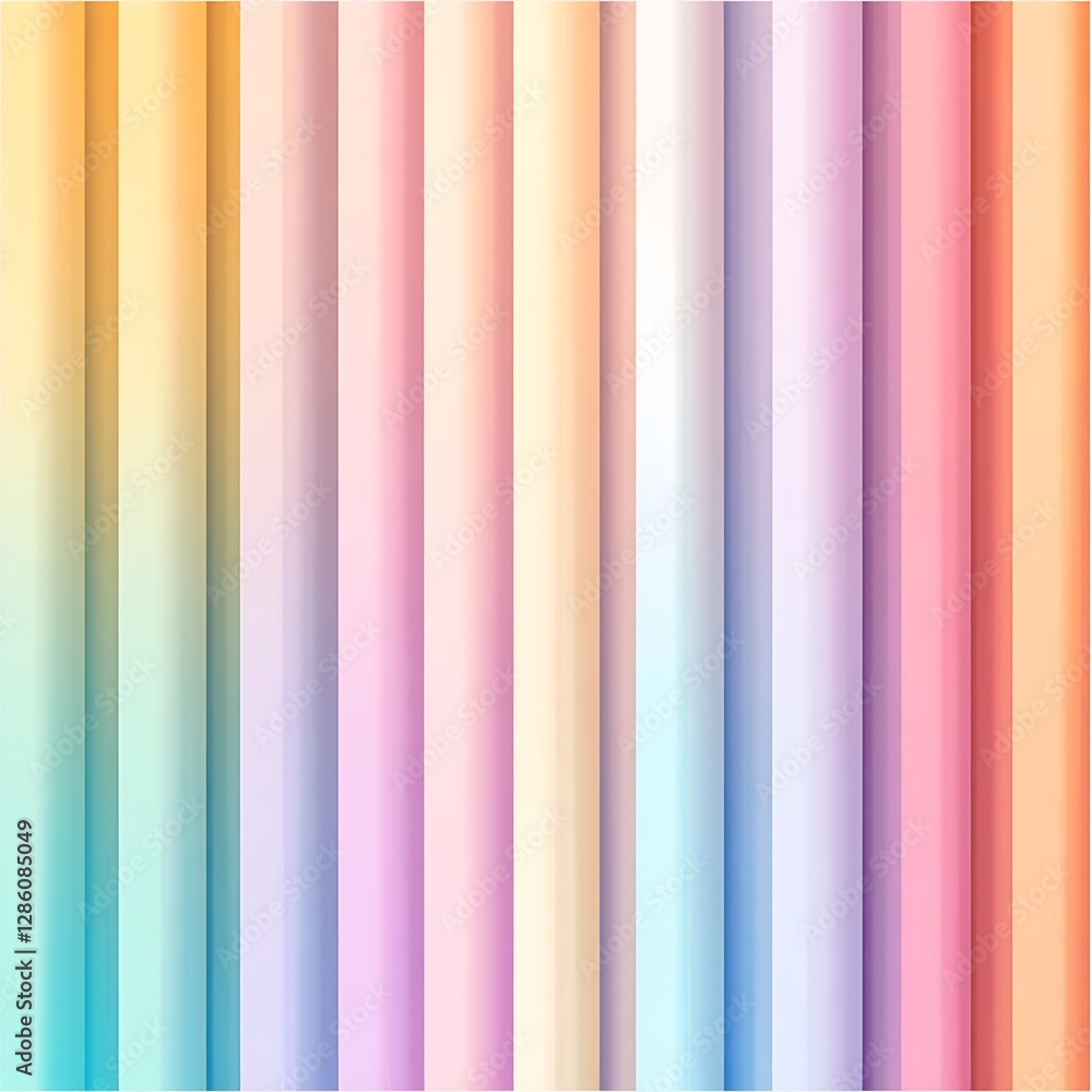 Obraz premium Soft Pastel Vertical Stripes Background in Gradient Hues for Modern and Elegant Designs