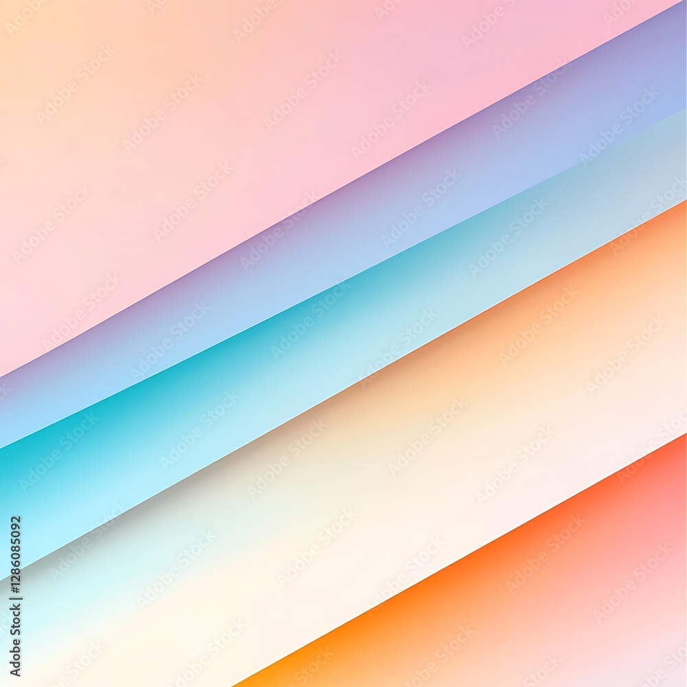 Fototapeta premium Soft Gradient Background with Pastel Colors for Creative and Artistic Projects and Designs