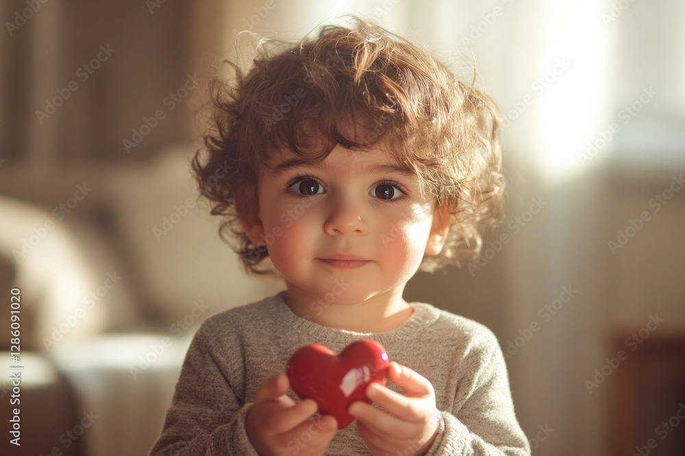 Serious face cute middle eastern toddler boy with small diamond heart in hands. Valentine's day greeting and funny gift. Baby's adorable valentine look. Love-filled child portrait. Serious face cute middle eastern toddler boy with small diamond heart in hands. Valentine's day greeting and funny gift. Baby's adorable valentine look. Love-filled child portrait.
