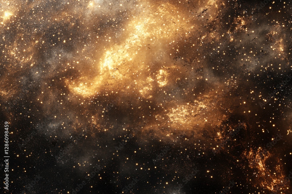 Obraz premium Exploring the cosmic tapestry of glowing stars and nebulas beyond our world in the depths of the universe. Generative AI