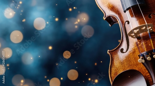 Wallpaper Mural A beautifully crafted violin featured against a dreamy bokeh background, capturing the essence of musical artistry and refined craftsmanship. Torontodigital.ca
