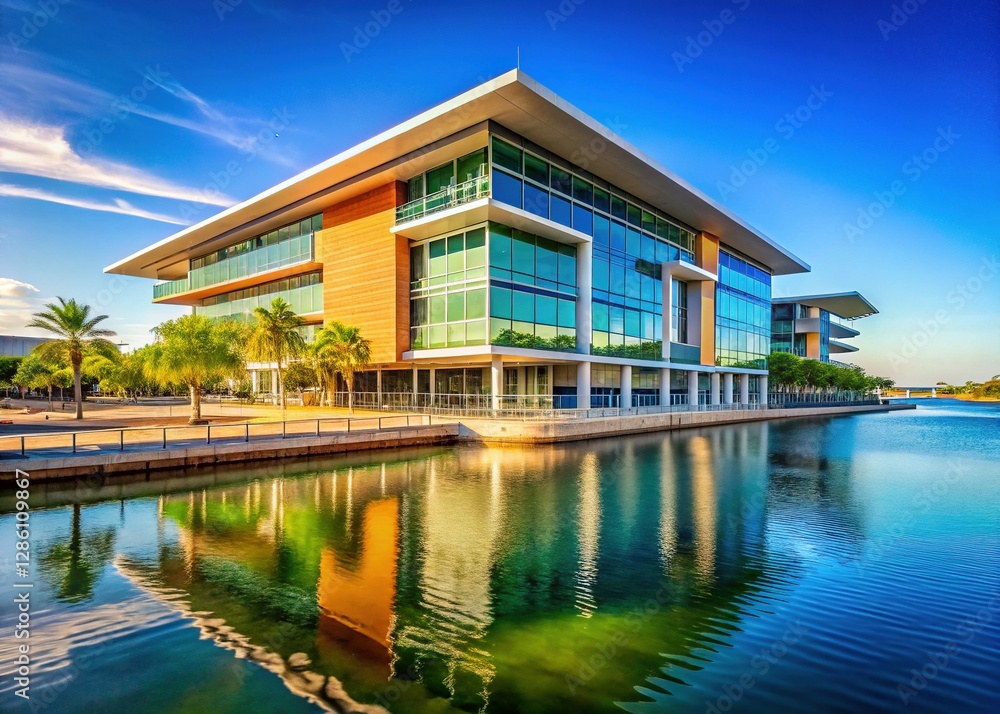 Modern Darwin Waterfront University Building, Stylish Higher Education Architecture, Australia Modern Darwin Waterfront University Building, Stylish Higher Education Architecture, Australia