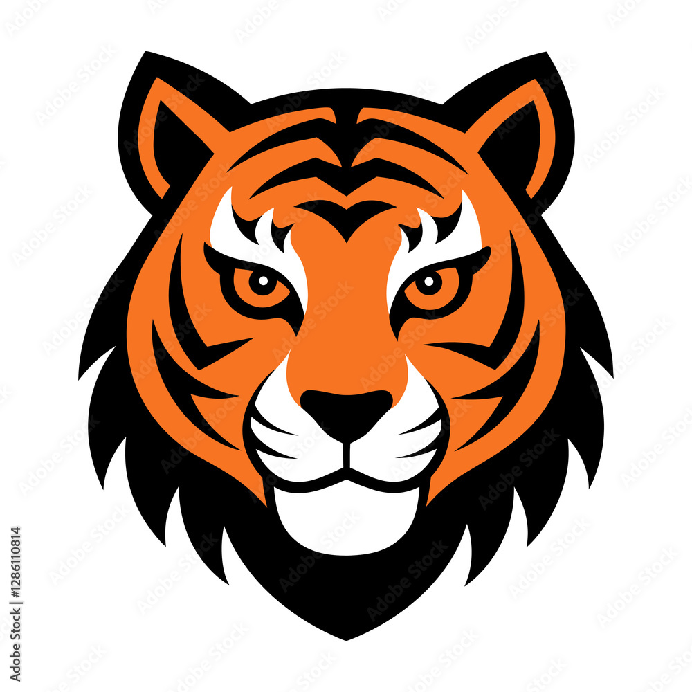 tiger head vector illustration tiger head vector illustration