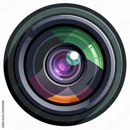 camera lens vector
