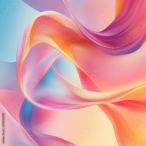 Wallpaper Mural Artistic abstract background with orange and pink gradient high resolution picture Torontodigital.ca