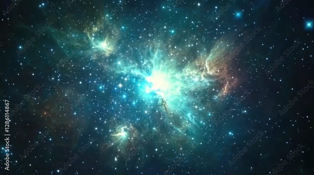 A breathtaking time-lapse of a nebula shifting colors, forming new star clusters A breathtaking time-lapse of a nebula shifting colors, forming new star clusters