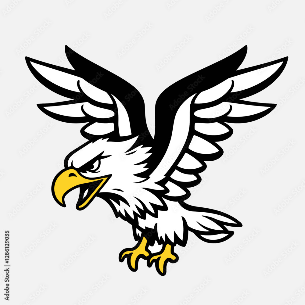 Naklejka premium Eagle Sticker Design Vector Design.