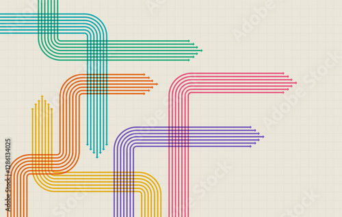 Abstract arrow direction. Business investment to success. financial data graph strategy. Technology background. High speed.