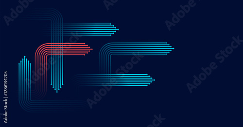 Abstract arrow direction. Technology background. High speed. Hi-tech