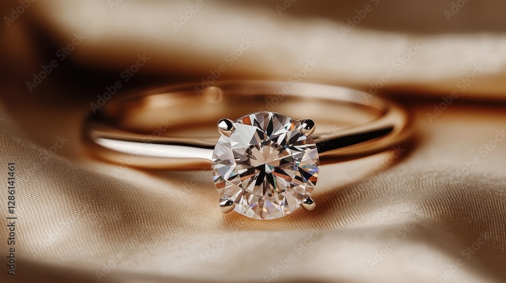 A charming oval diamond ring perched on soft satin fabric, radiating elegance and luxury, ideal for engagement and special occasions filled with love. A charming oval diamond ring perched on soft satin fabric, radiating elegance and luxury, ideal for engagement and special occasions filled with love.