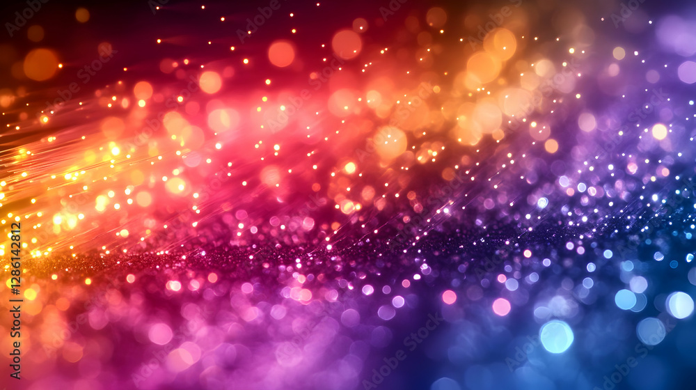 Abstract Colorful Bokeh Background With Sparkles Abstract Colorful Bokeh Background With Sparkles