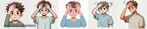 Vector of a person feeling frustrated