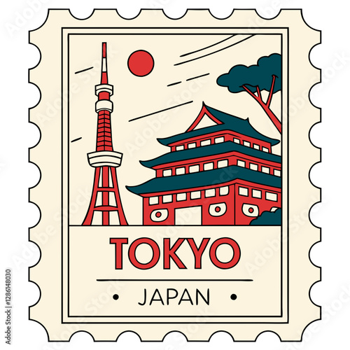 Tokyo Japan Postage Stamp