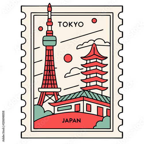 Tokyo Japan Postage Stamp