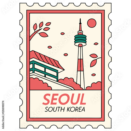 Seoul South Korea Postage Stamp