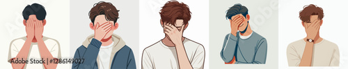 Vector of a person feeling frustrated