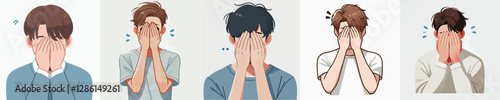 Vector of a person feeling frustrated