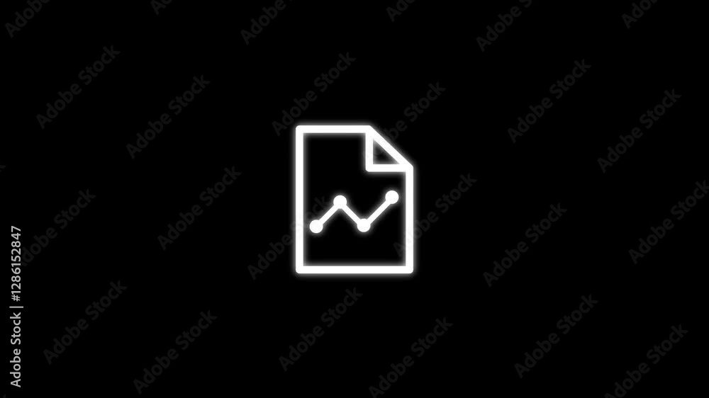 Document file paper docs business flat icon animation.Graphic document or report with chart icon.Paper reporting illustration symbol. analysis symbol. Document file paper docs business flat icon animation.Graphic document or report with chart icon.Paper reporting illustration symbol. analysis symbol.
