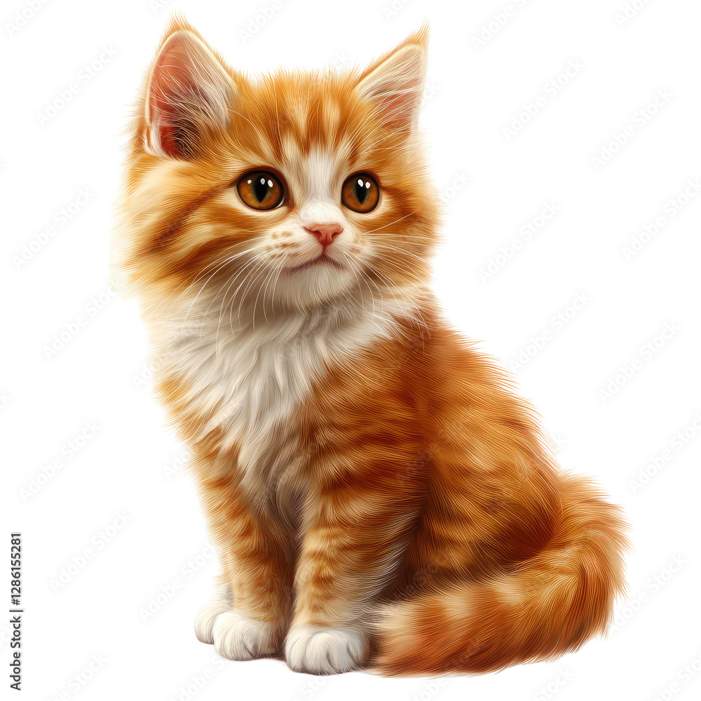 Obraz premium Cat on transparent background, cat png.