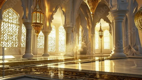 Golden Palace: A Sunlit Architectural Masterpiece